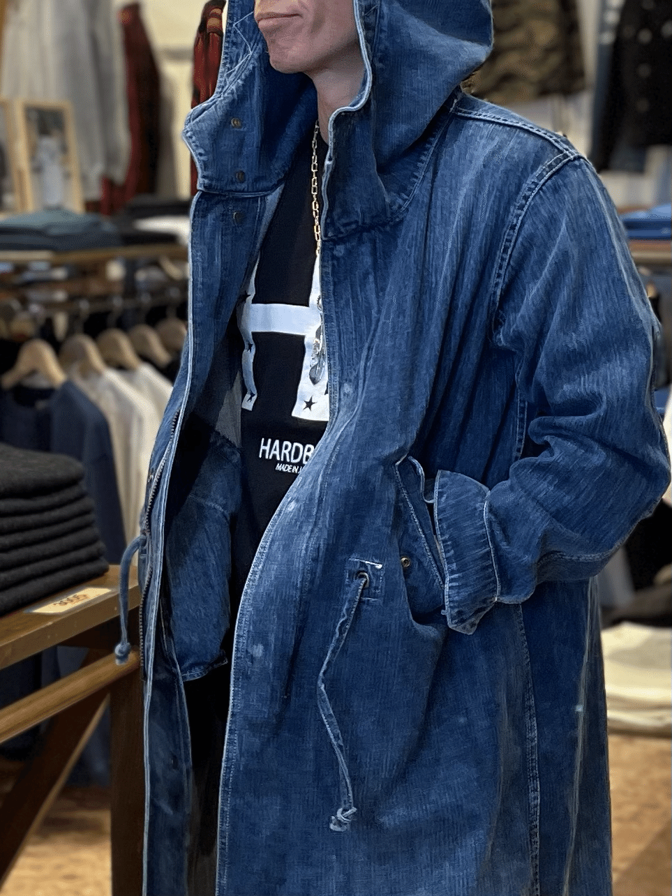 Dulcamara ケミカルデニムモッズコート Dulcamara ドゥルカマラ デニム