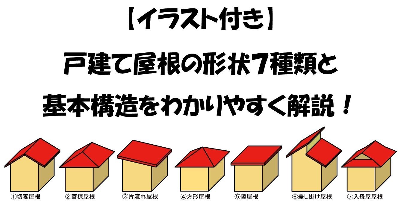 イラスト付 戸建て屋根の形状7種類と基本構造をわかりやすく解説 ダイドーハント ソーラーエコ通信 Note イラスト付 戸建て屋根の形状7種類と基本構造をわかりやすく解説 ダイドーハント ソーラーエコ通信 Note