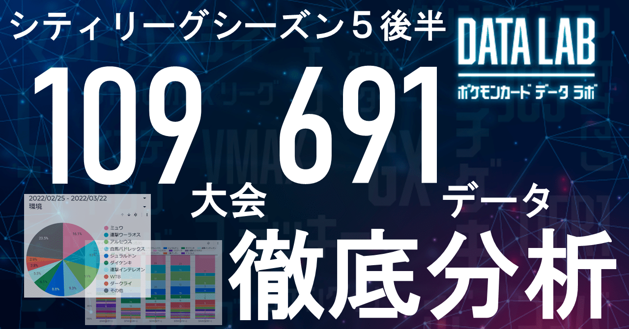 シティリーグシーズン5後半 691データ徹底分析 シティリーグ分析レポート ぐうぐるい Note