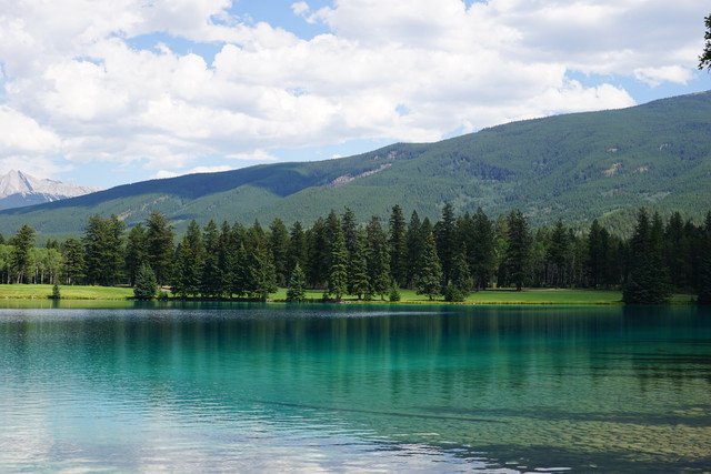 別の場所から撮ったLac Beauvertです。緑の水の色がお気に入り。ロゴの締め切りは８月いっぱいです。よろしくお願い致します。