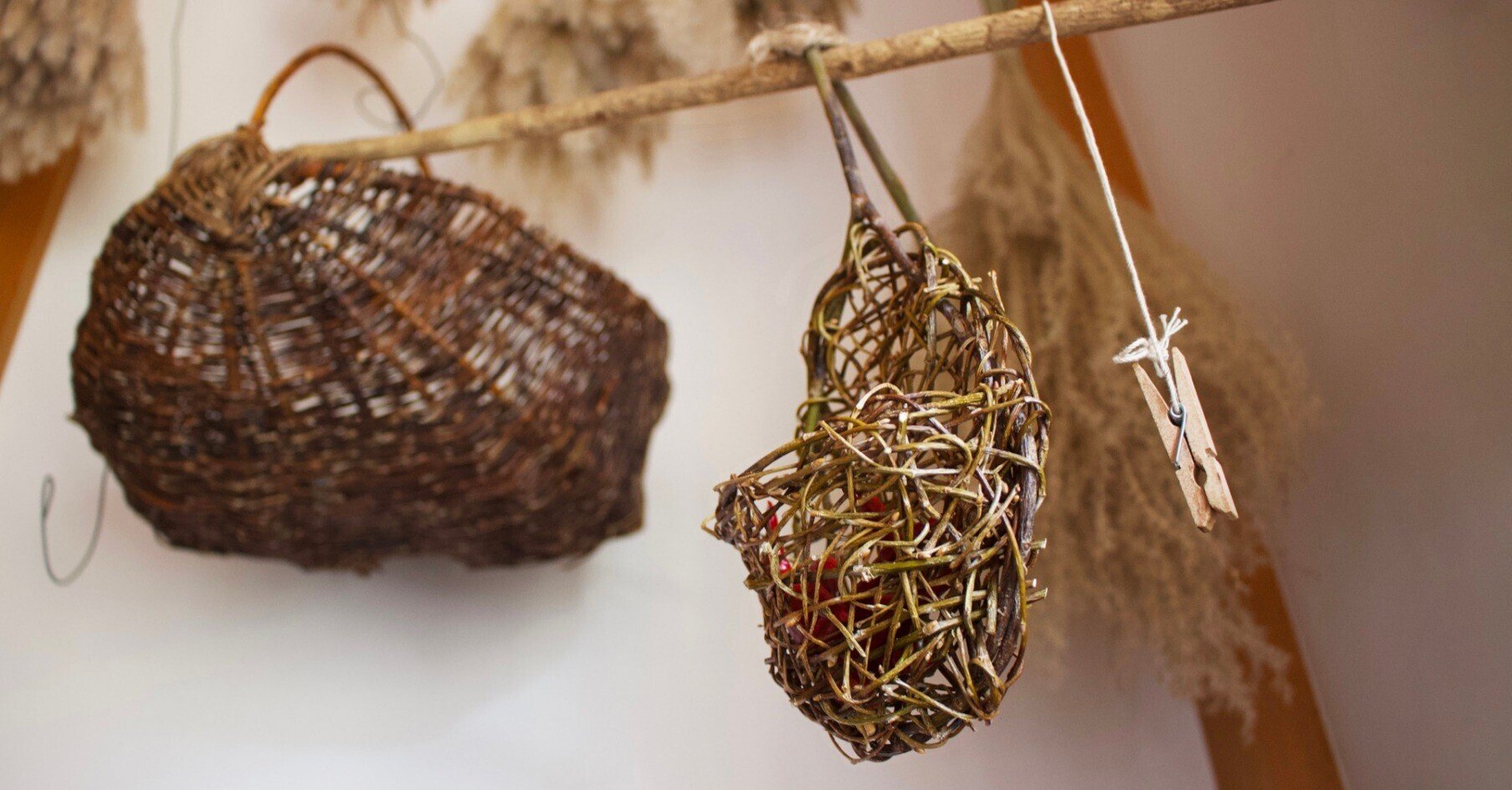 余ったヤナギの剪定枝で「唐辛子入れ」作りました🌿(作り方付き)|山