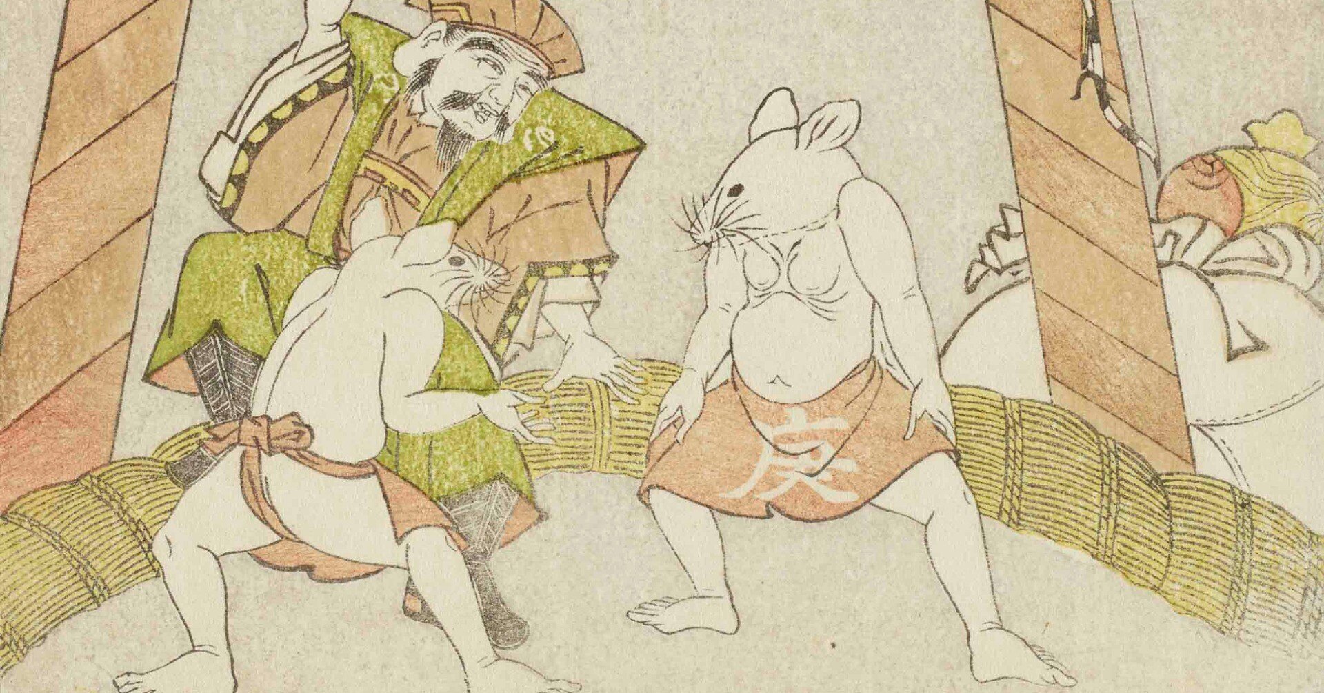 大黒天 水墨画 掛軸 絵画