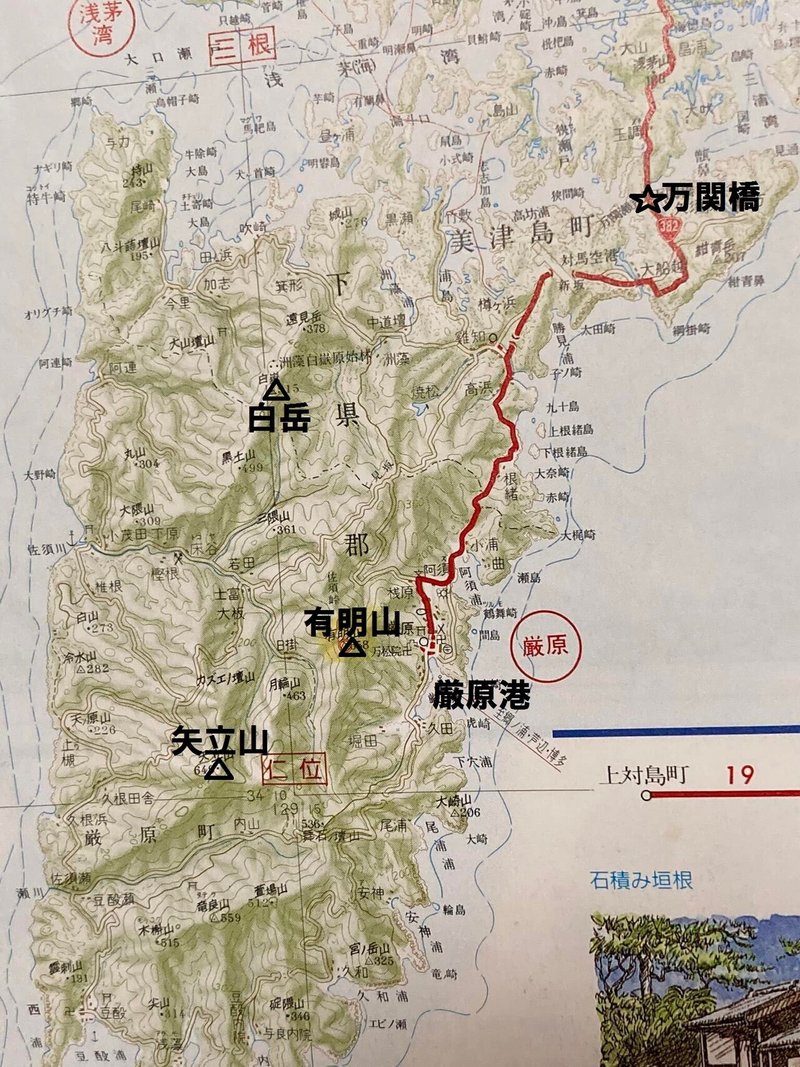 対馬下島地図