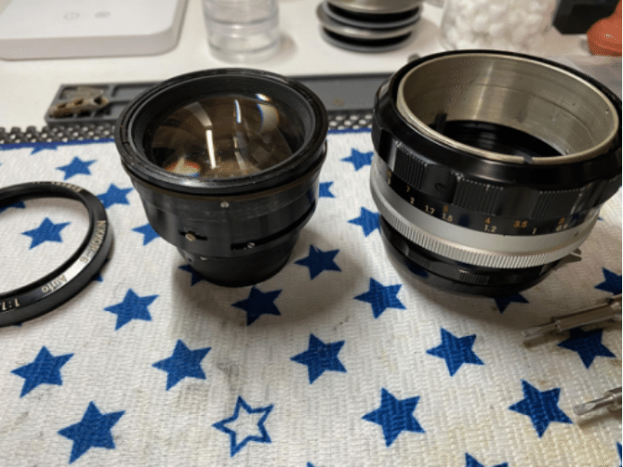分解清掃品 Nikon NIKKOR-S 55mm F1.2 非Ai #8998 NIKON 非AI NIKKOR-S AUTO 55mm F1.2 分解｜FWP_office