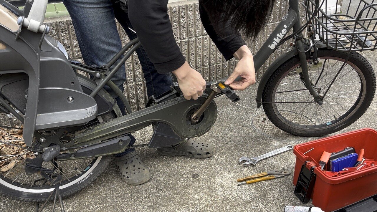 電動自転車メンテ-BRIDGESTONE bikke2e-｜NAKADA Shugo