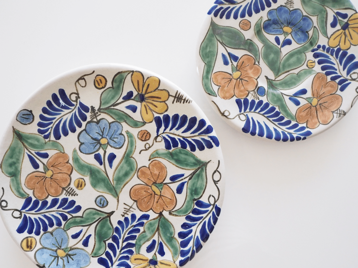 メキシコ タラベラ焼き 大皿1 メキシコ陶器 タラベラ