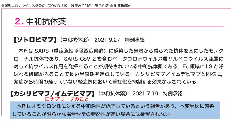 中和抗体薬