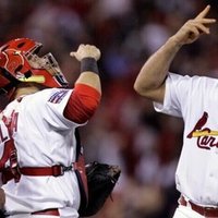 Lars Nootbaar grabs the pepper grinder after Albert Pujols hits #696