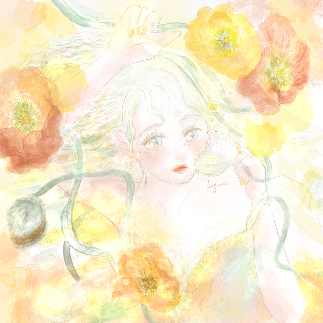 Note イラスト あなたからの電話 アイスランドポピー 森田はぐみイラストレーター 漫画家 Note