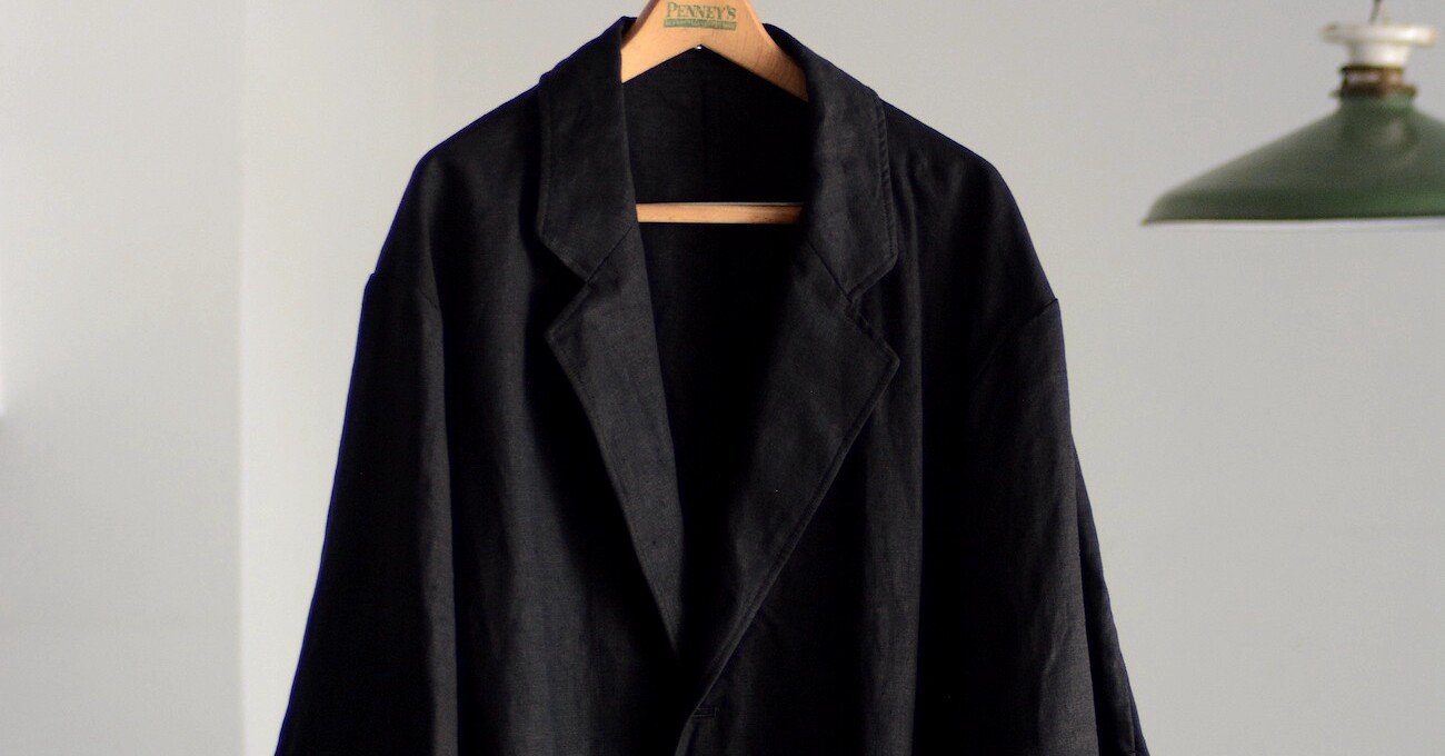 黒いリネンのジャケットが欲しい。｜takuro yamashita