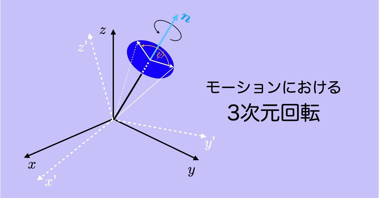 モーションにおける3次元回転 #4 〜オイラーの公式から