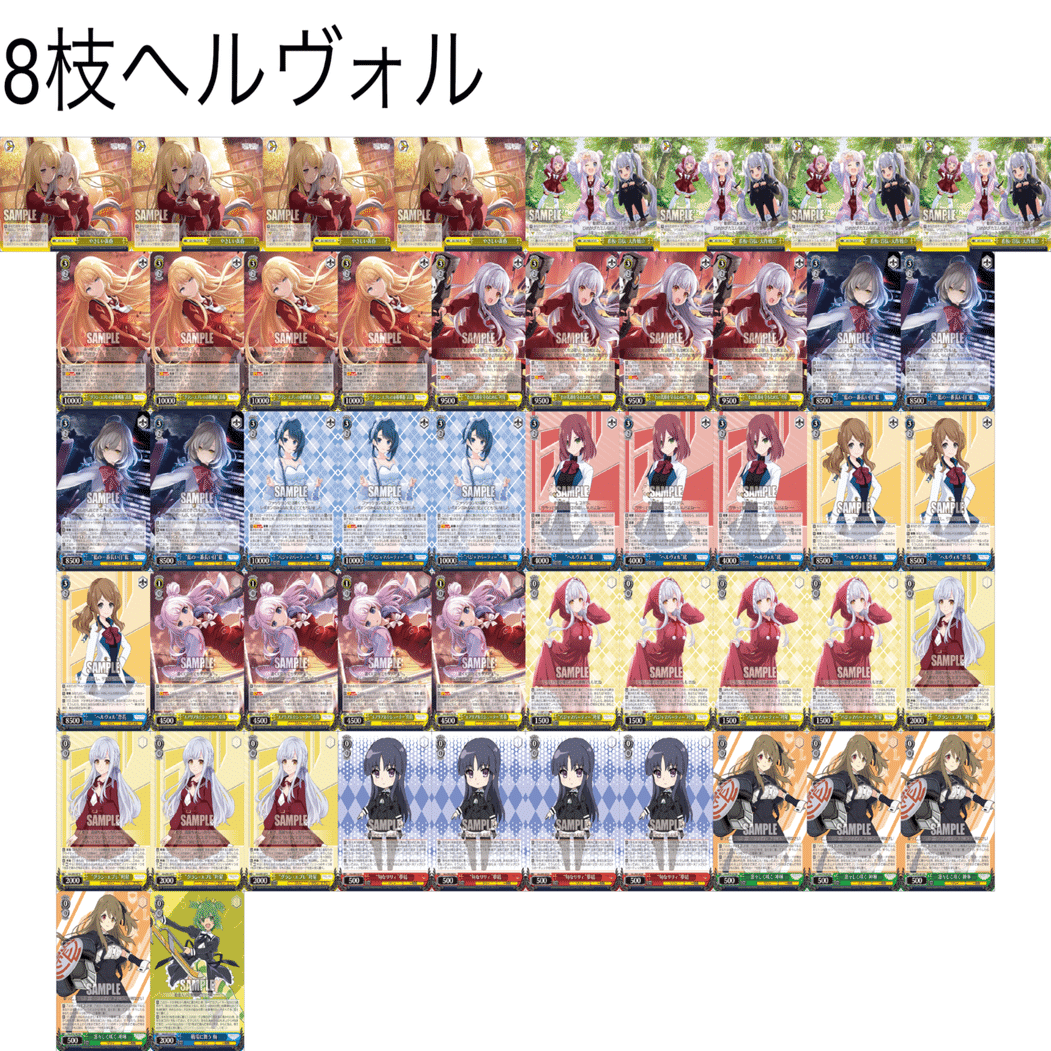 レベル3採用枚数21枚！？ヘルヴォル採用型8枝アサルトリリィ｜.EXE