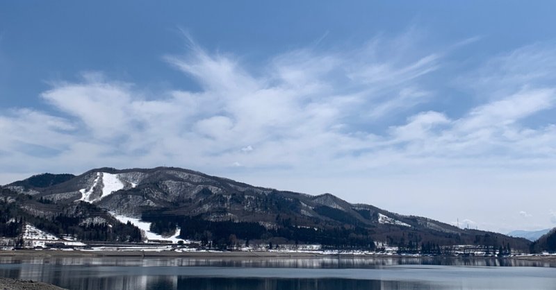 春のはじまり。 青木湖、美しい空たち、龍さん　2022.04.02