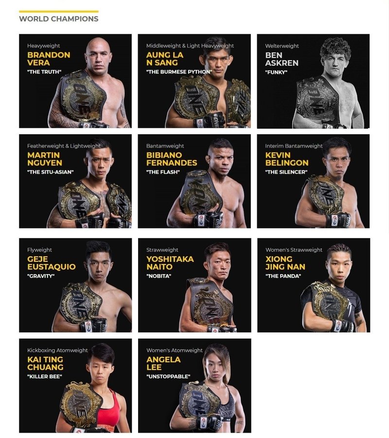 One Championship 4王者が東京に 8月23日 One Championship 日本上陸会見がファン公開形式で開催 ゴング格闘技 Note