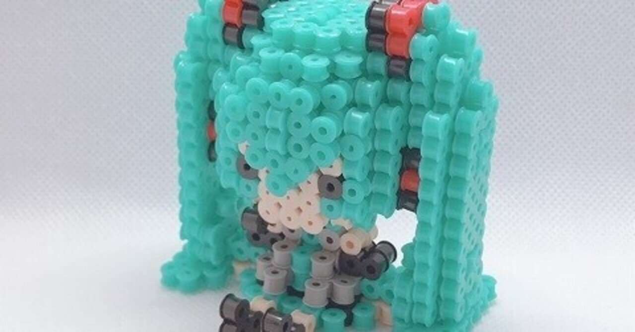アイロンビーズ 初音ミクの作り方 立体 修正有 こつぶ Note アイロンビーズ 初音ミクの作り方 立体 修正有 こつぶ Note