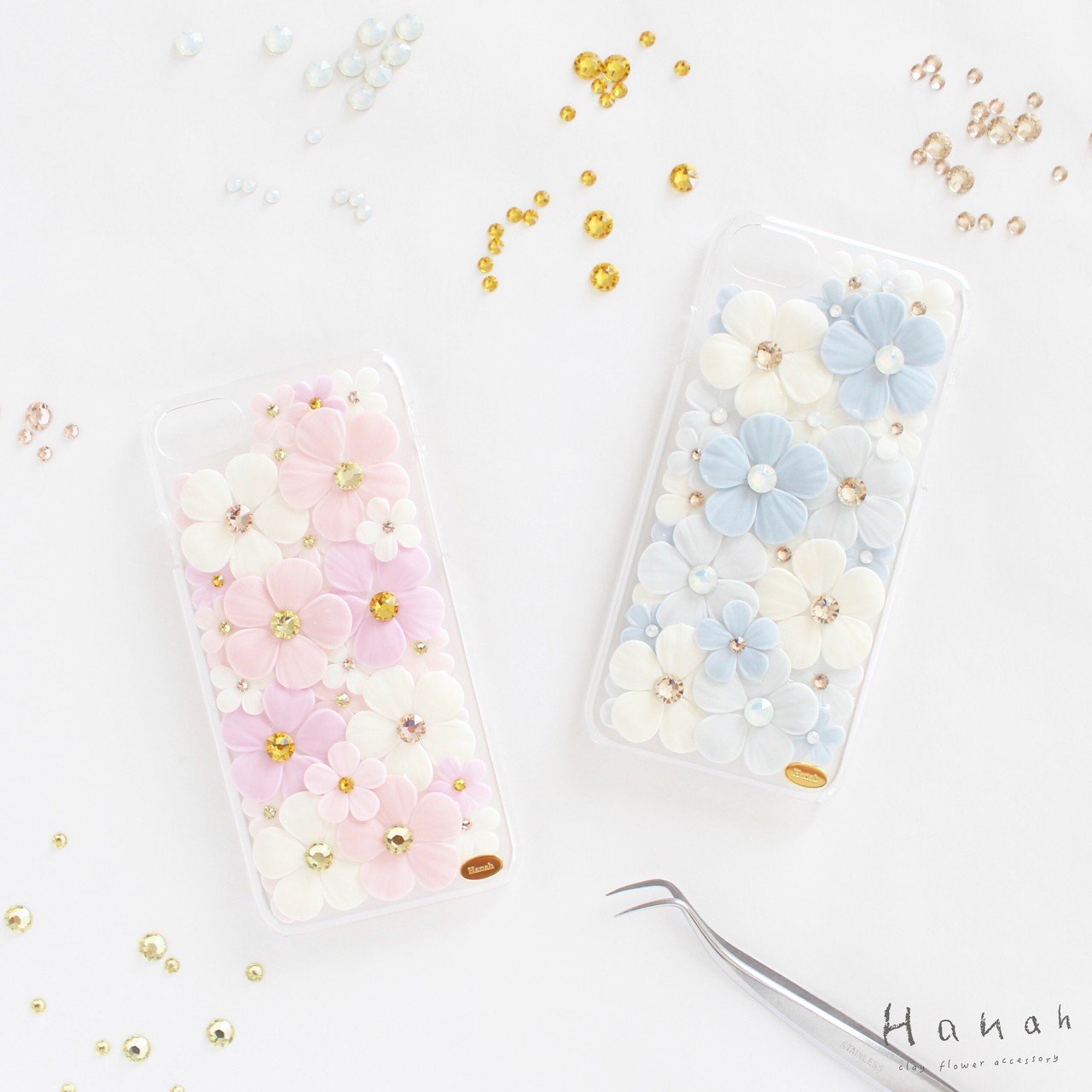 ワークショップ Hanahさんのお花畑スマホケースデコレーション 作品撮影会 神戸 Minne ミンネ