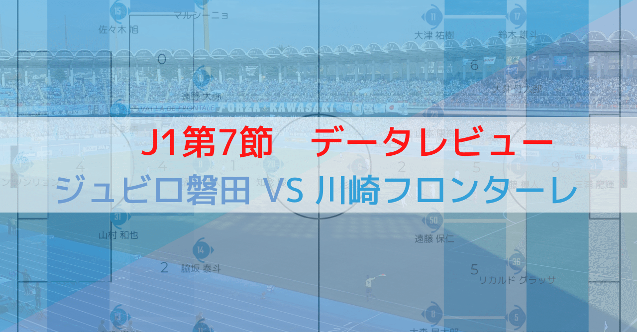 J1第7節 ジュビロ磐田対川崎フロンターレ データレビュー Froaca Note