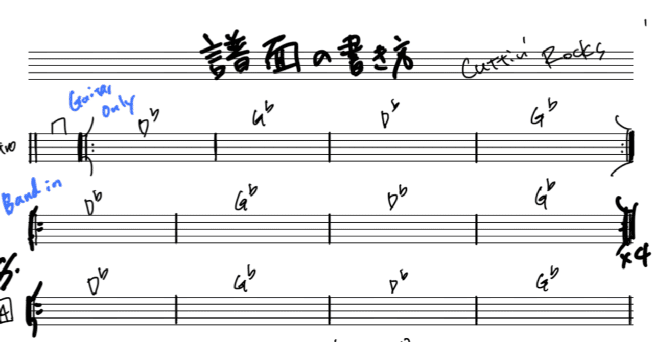 譜面の書き方｜Daisuke Kuroda