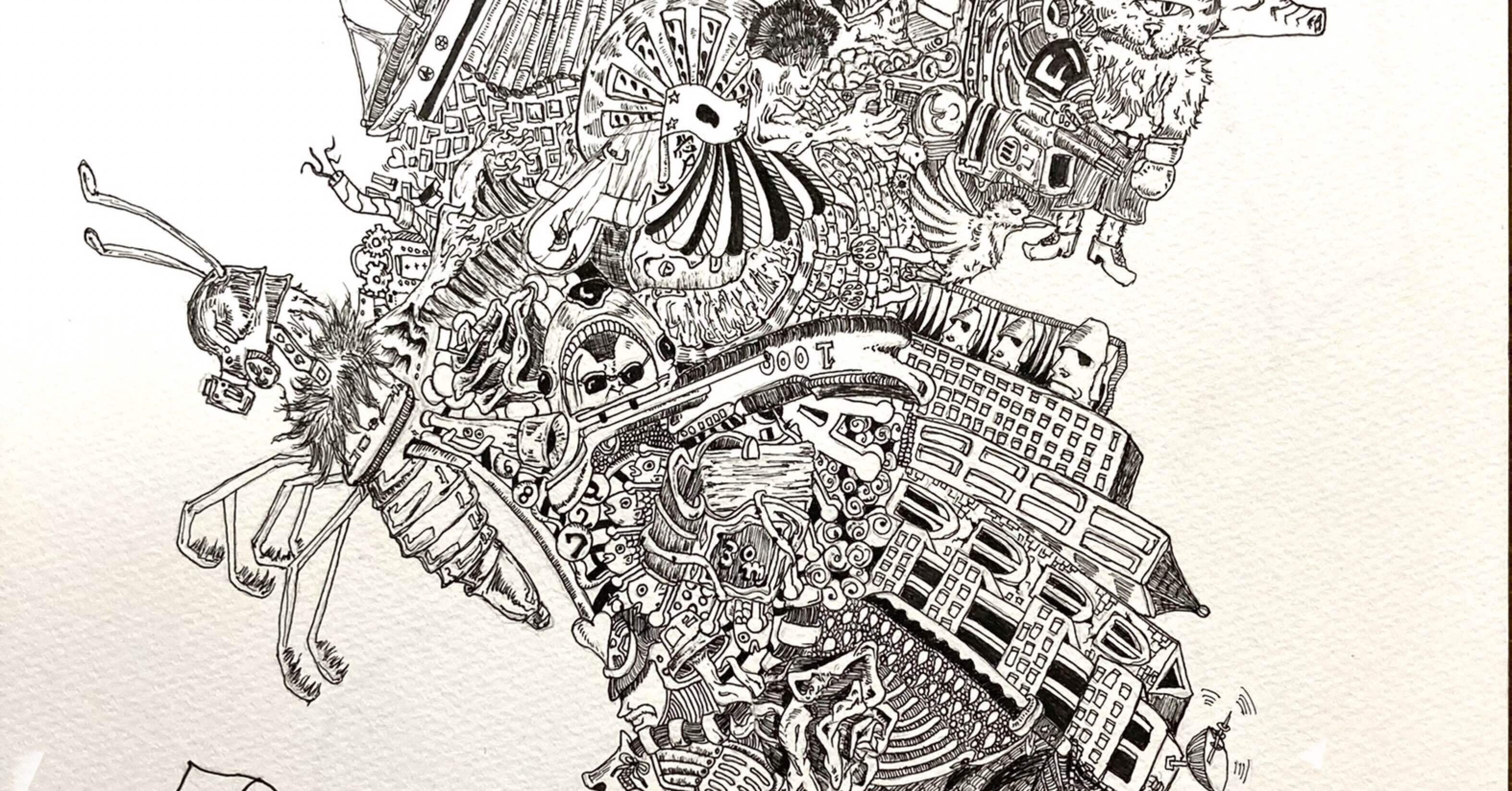 蝶 【細密画】｜DA1