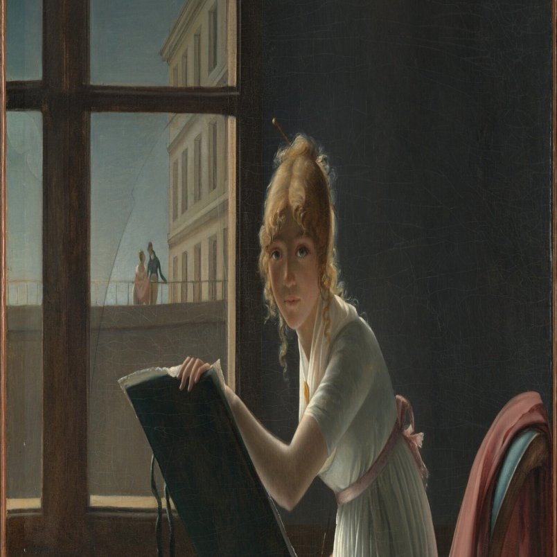 マリー・ドニーズ・ヴィレール「女性写生の習作」豪華額装 名画