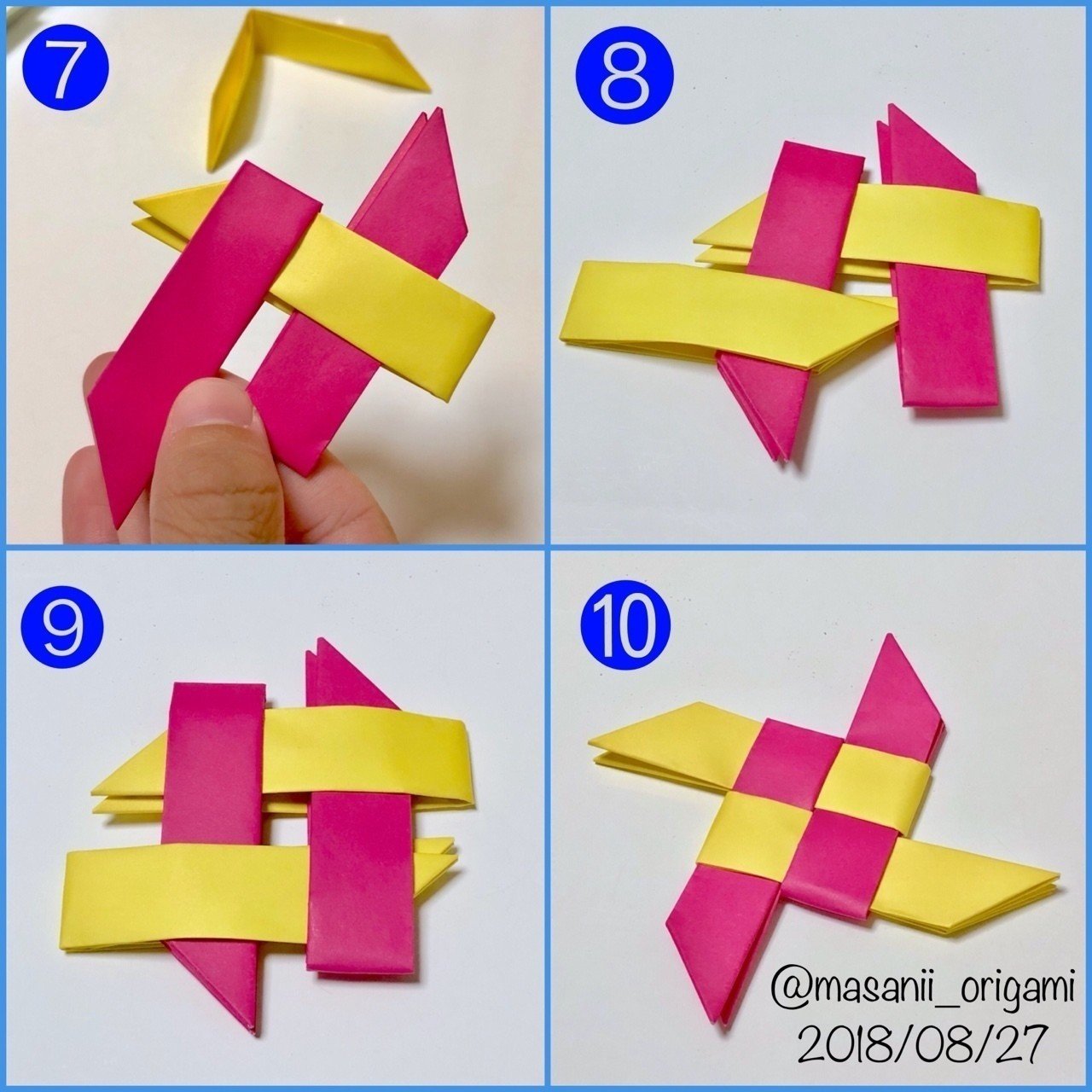 簡単にできる 折り紙4枚の手裏剣をどうぞ まさにぃ Note 簡単にできる 折り紙4枚の手裏剣をどうぞ まさにぃ Note