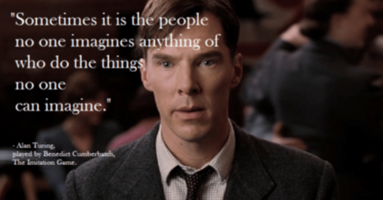 69 水曜映画れびゅ The Imitation Game 最も好きな映画の名言 Junです Note