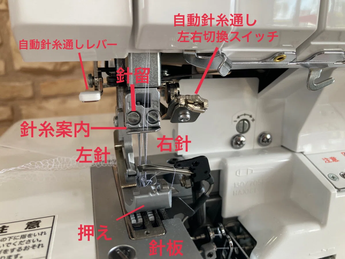 ロックミシン 各部名称早見表】～ここって何というの？～｜ソーイング 