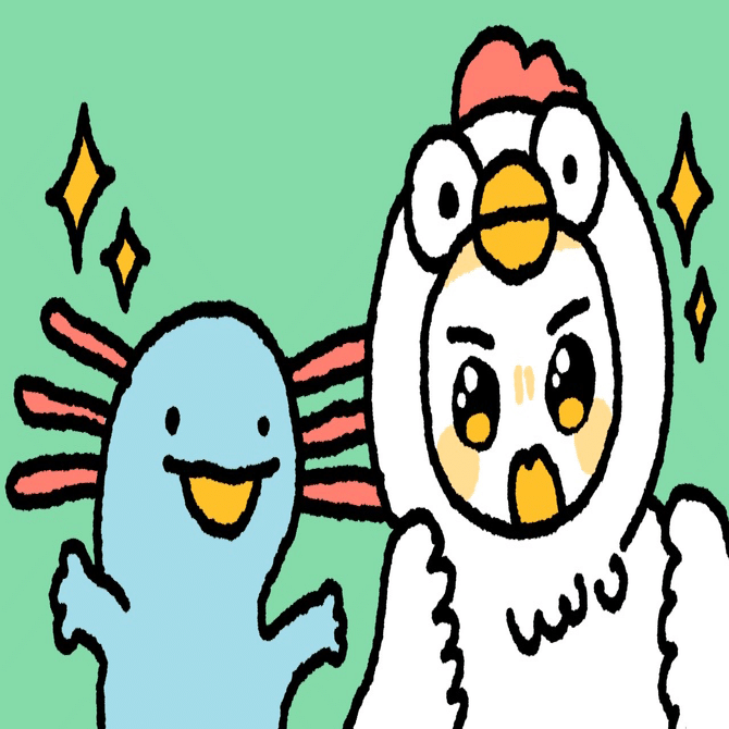 イラスト祭り 干し柿さん ウーパールーパーと干し柿さん ゆうら ハンモックぐらしミニマリストイラストレーター Note