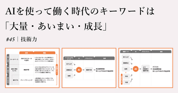 AIを使って働く時代のキーワードは「大量・あいまい・成長」