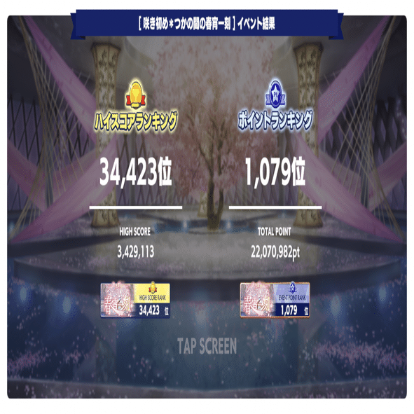 咲き初め＊つかの間の春宵一刻】あんスタイベント完凸記録｜SECRET GARDEN