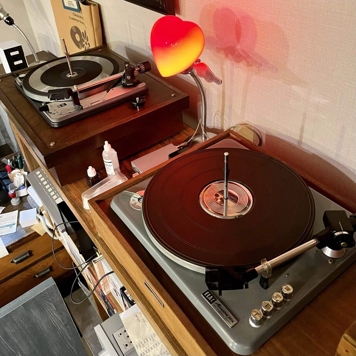 ELAC10Hレコードプレーヤー初期モデル 落て