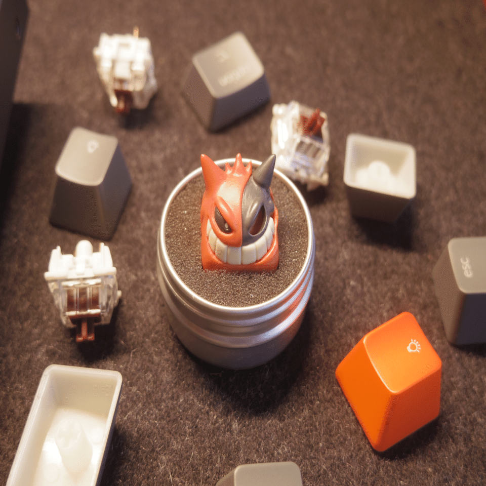 打鍵板改造録】あのポケモンがキーキャップに！？｜おはな