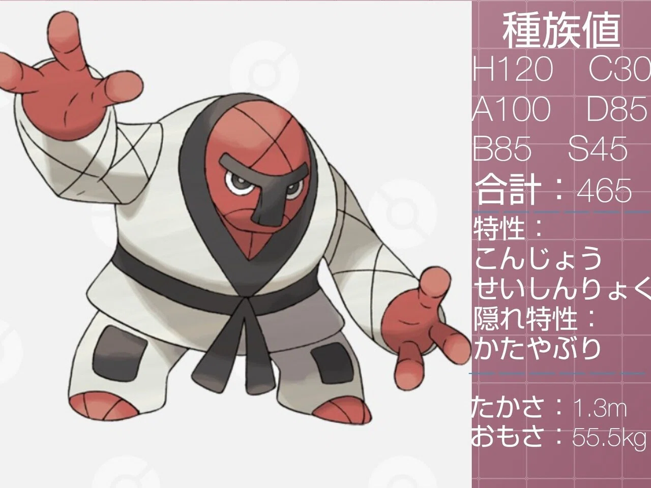 かくとう単タイプのポケモン達 リユルン Note