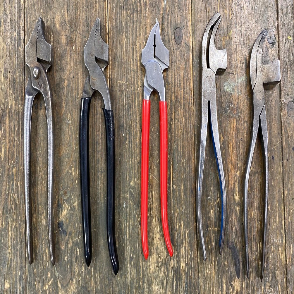 日本製ワニ靴作る道具 靴工具のワニ（ピンサーペンチ、ラスティング