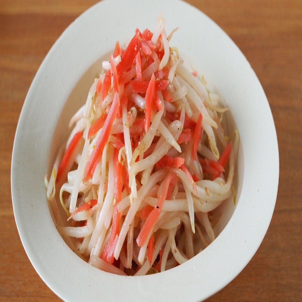 バケツ一杯食べられる、もやしと紅生姜のナムル #最強の副菜｜しらい