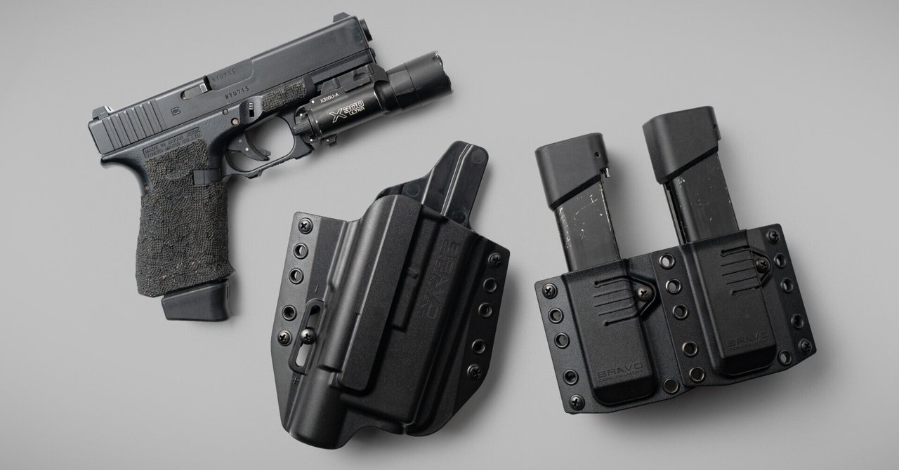 個人装備 Bravo Concealment OWB GLOCK w/ X300 OWB Concealment Holster for Glock 19 Surefire X300 U-B