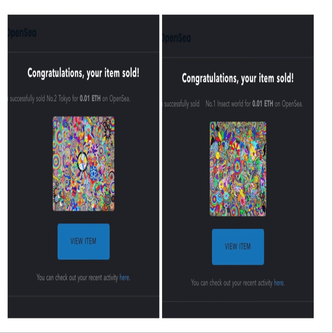 ついに!! アナログ作品のNFTが２枚売れました｜なななの自由研究所