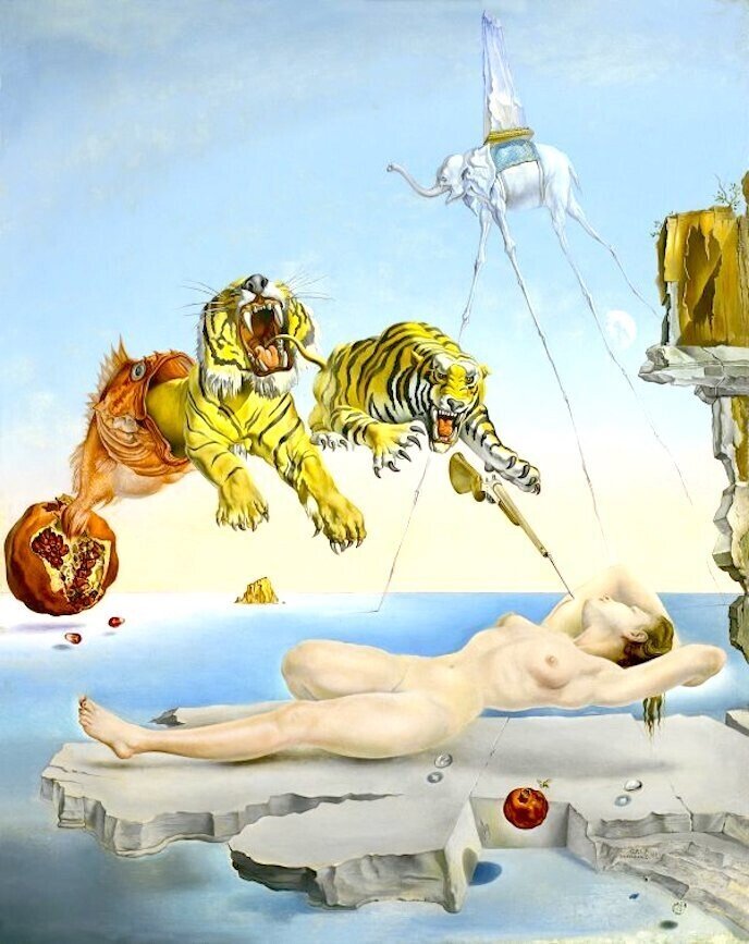 サルバドール・ダリ 目覚めの一瞬前　リトグラフ Amazon.co.jp: Salvador Daliサルバドール・ダリ《目覚めの一瞬前に