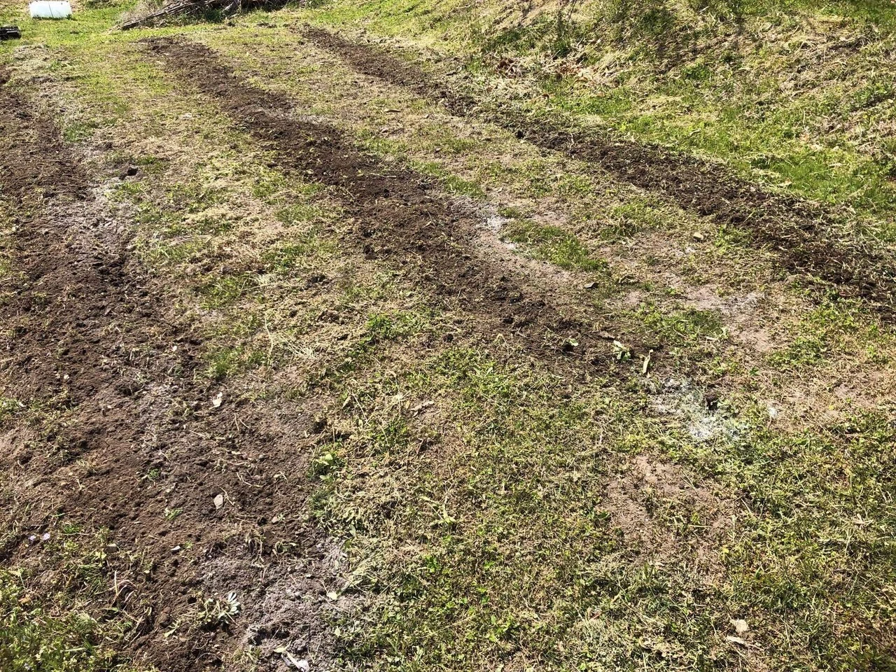 栽培予定箇所に苦土石灰をすき込む｜MUNA_FARM 無農薬自給自足｜note