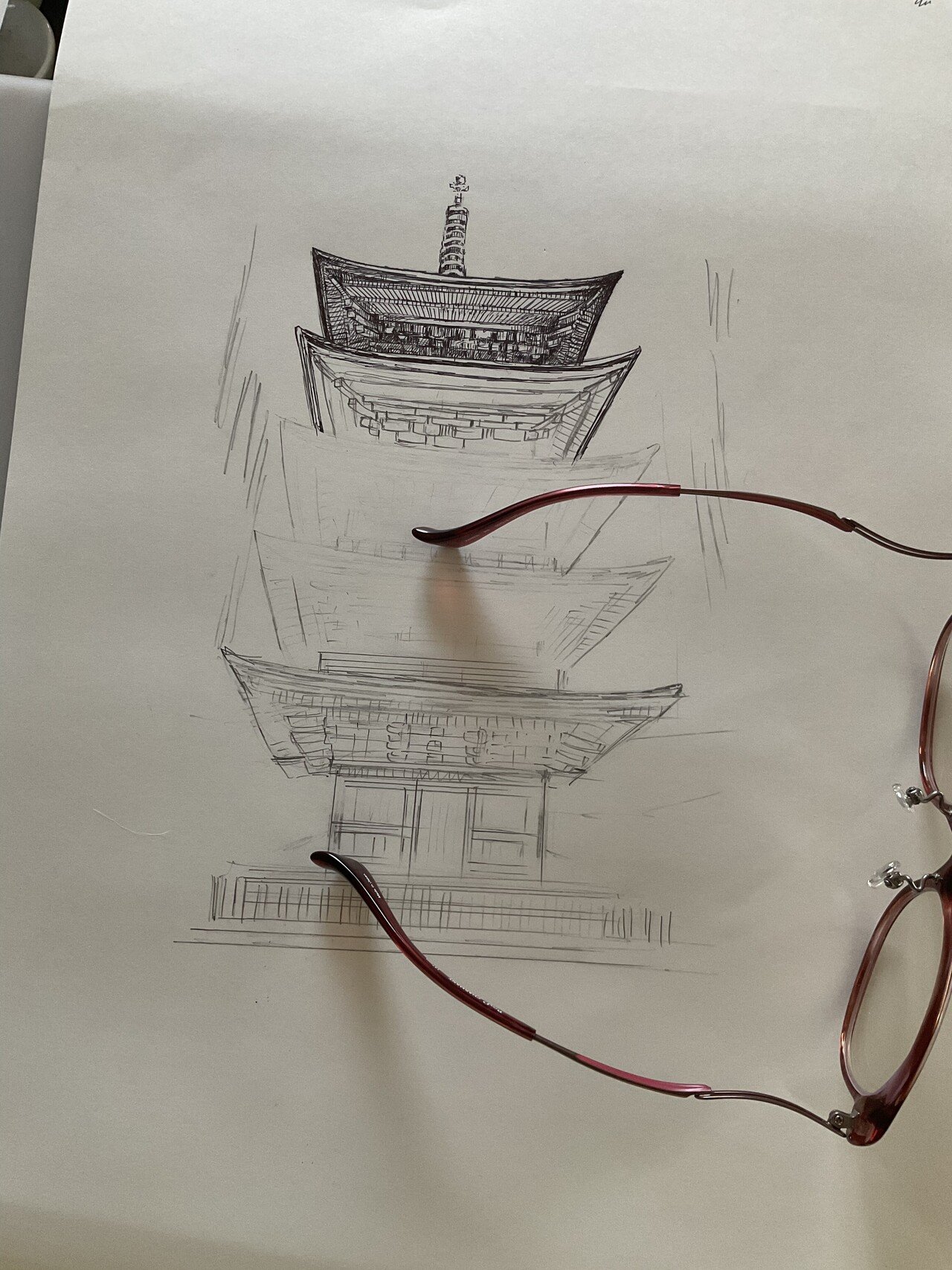 背景のストック作ってます めんどくさいよ フリーハンドでゴリゴリ 縮小するし加工する前提だからそこそこでいいかと思うけど 軒下なんて天候悪い設定だから殆ど黒ですよ きっと 将来五重塔 笑い猫 細村 誠 Note