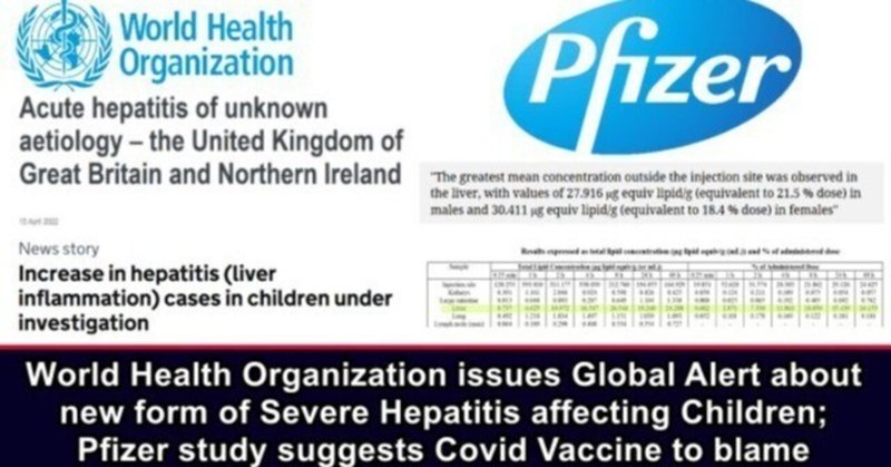 W.H.O. 子供たちが罹患している新しいタイプの重症肝炎についてグローバル・アラートを発表  