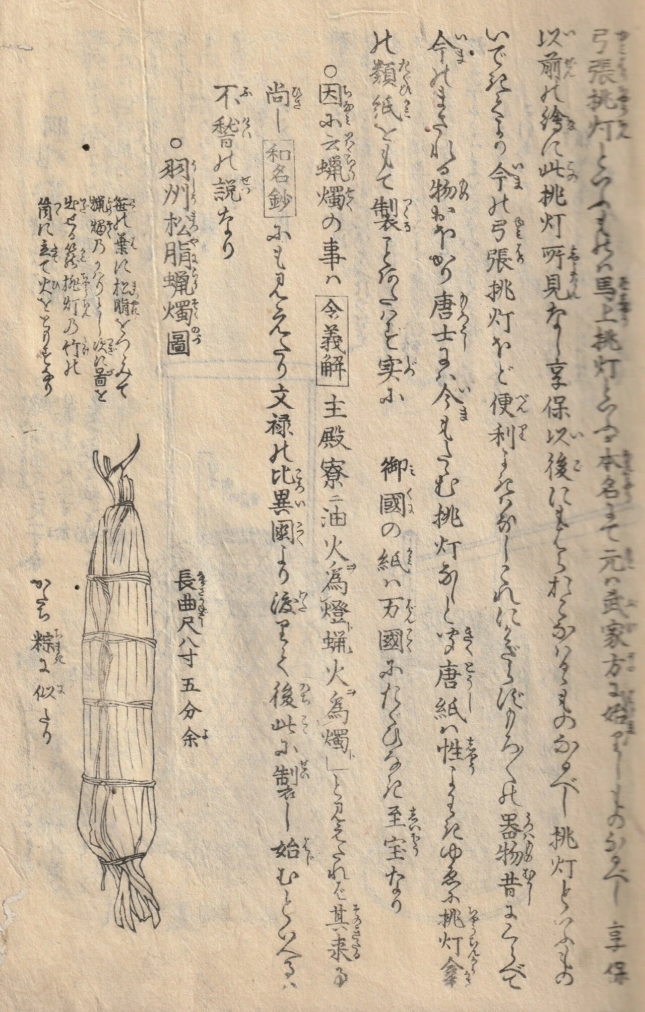 提灯と行燈、どう違うの？江戸後期の古文書、山東京伝の『骨董集』中巻