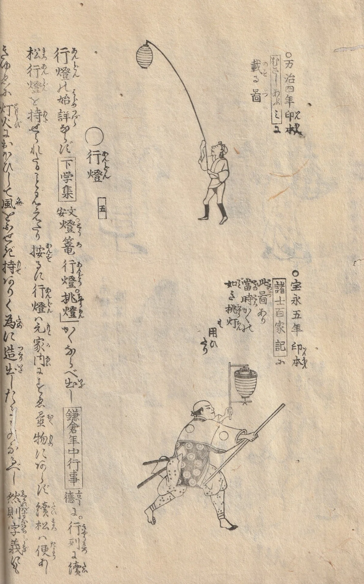 提灯と行燈、どう違うの？江戸後期の古文書、山東京伝の『骨董集』中巻 