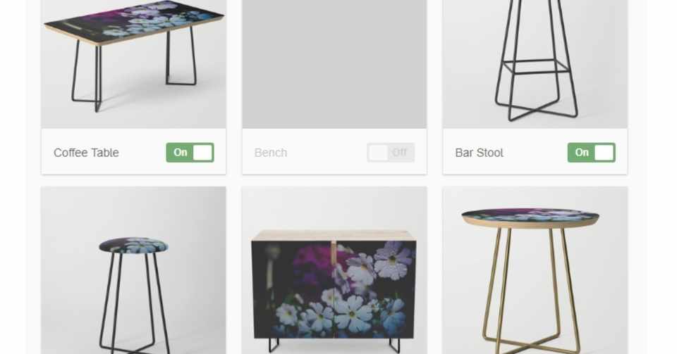Society6に家具系が追加 写真やイラストでグッズ作成 海外販売可能なアプリ サービス Society6最新ニュース速報 Koukichi T インスタ速報 ストックフォトグラファー Note