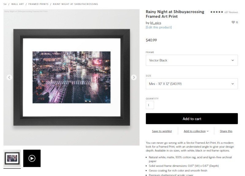 Society6に家具系が追加 写真やイラストでグッズ作成 海外販売可能なアプリ サービス Society6最新ニュース速報 Koukichi T Sns速報 ストックフォトグラファー Note