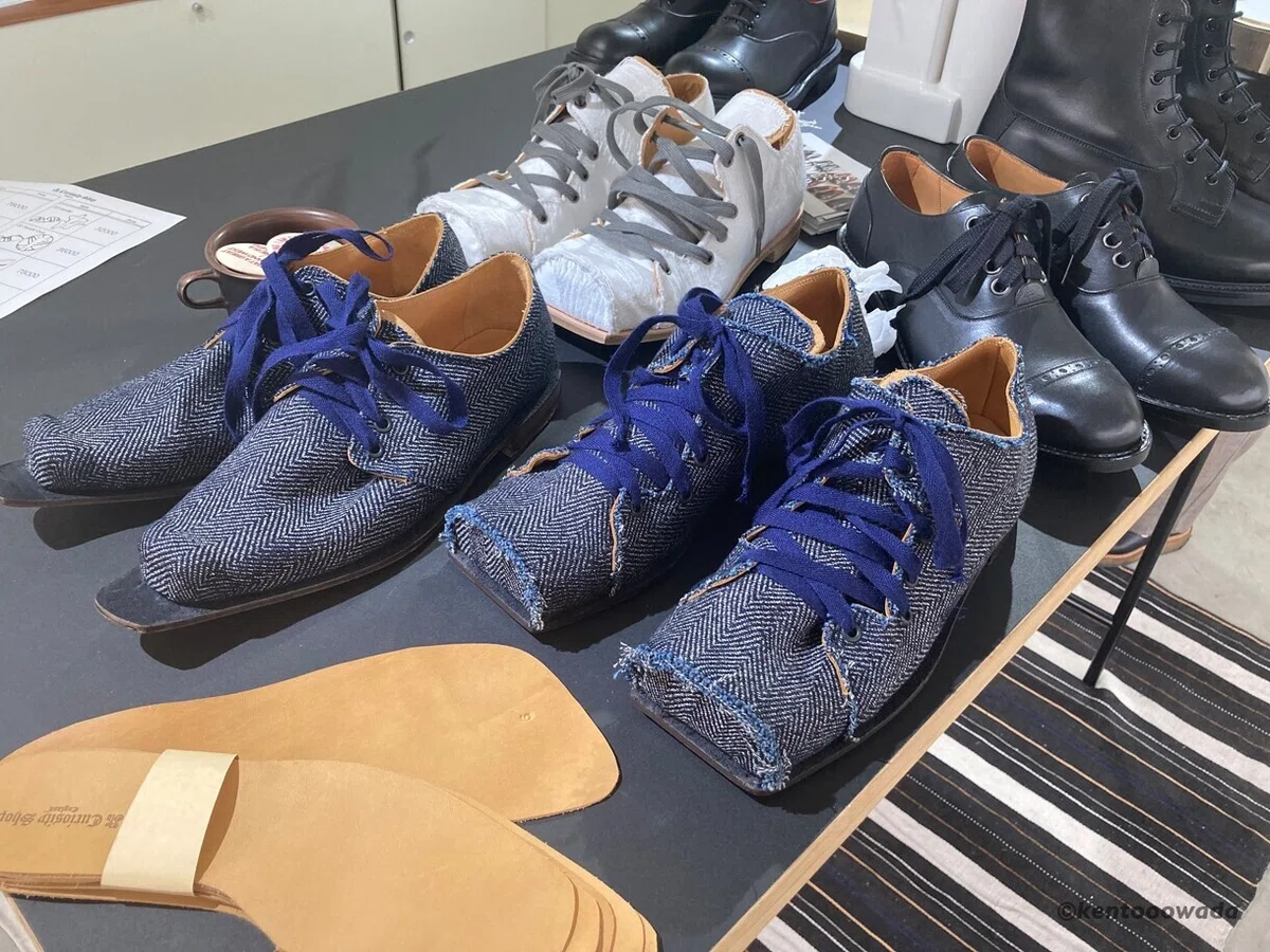 希少 JOHN MOORE／ジョンムーア ハラコ 歩ま レッド UK8.5