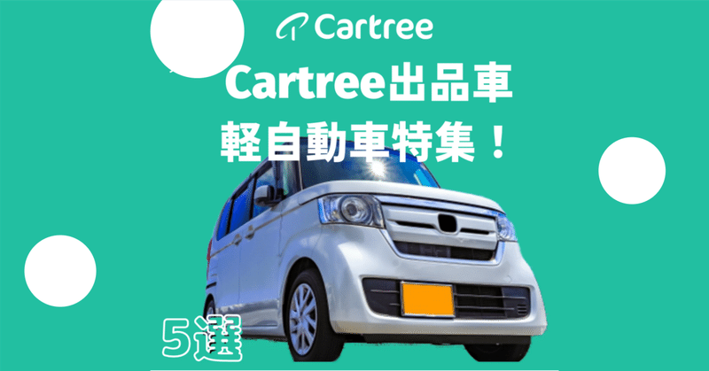  Cartree出品車🚘【軽自動車】特集　5選🤩