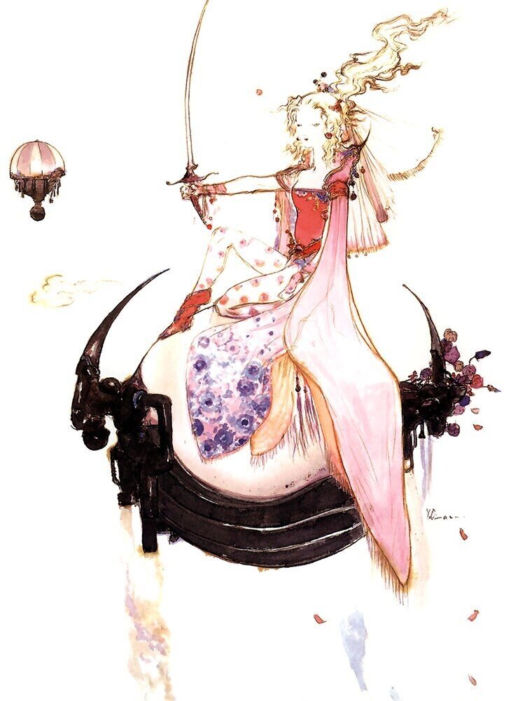 天野喜孝　FF6 「街」ジクレ　完全オーダー　版画　ティナ　魔導アーマー 天野喜孝 FF6 「街」ジクレ 完全オーダー 版画 ティナ 魔導