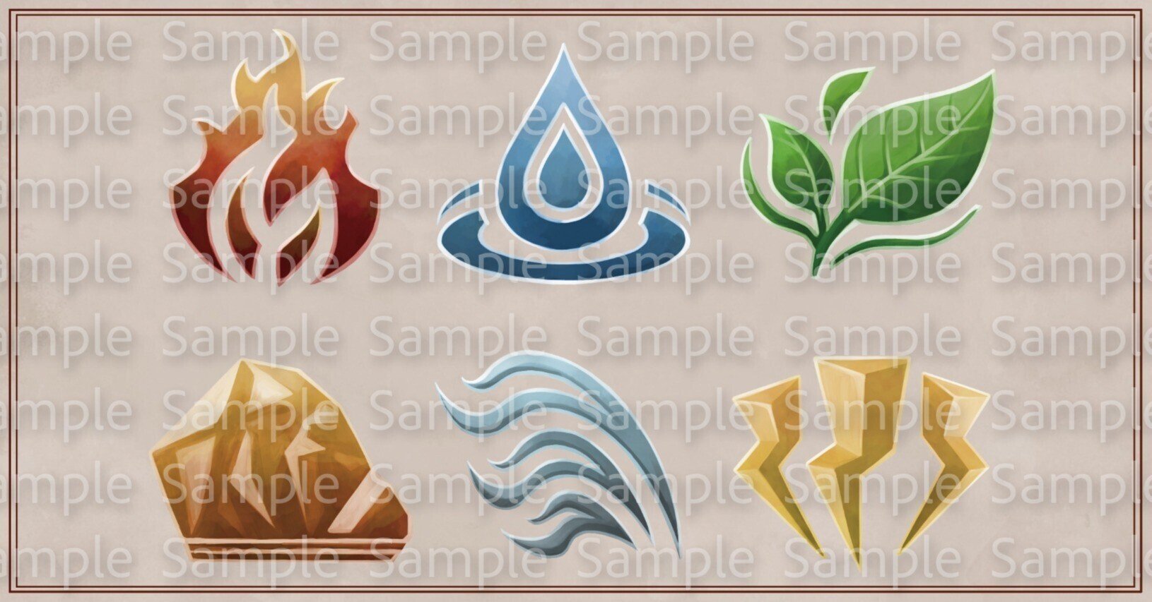 属性アイコンセット 火 水 木 土 風 雷 立体感タイプ ゲームのイラスト屋さん Note 属性アイコンセット 火 水 木 土 風 雷 立体感タイプ ゲームのイラスト屋さん Note