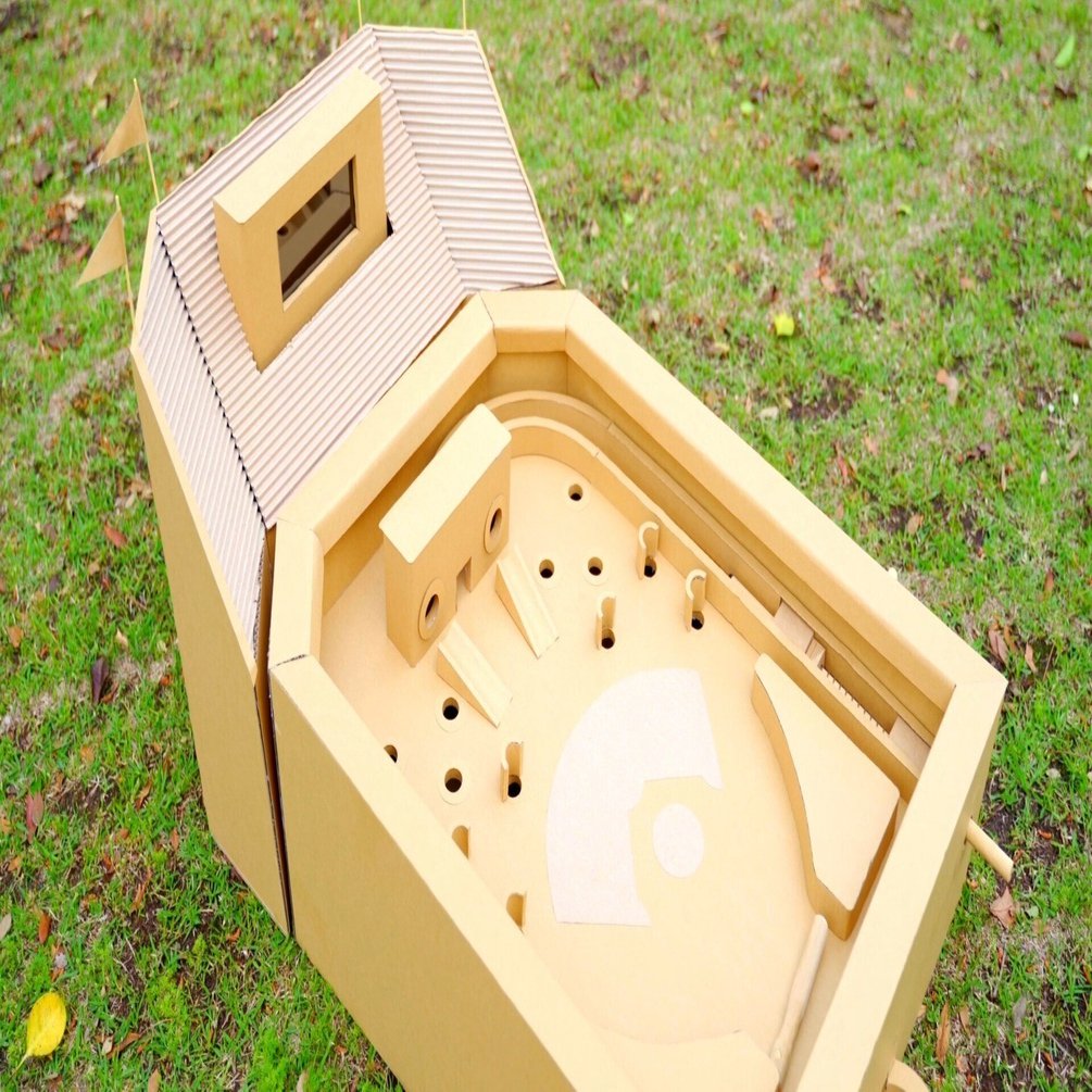 ボードゲーム 野球盤ピンボールをダンボールで作ってみた 侍さん ダンボールクリエイター Cardboard Creator Samuraisun Note
